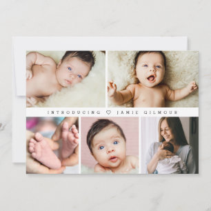 Introductie van Baby geboortestatistieken foto's C Kaart