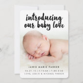 Introductie van Baby Love | Aankondiging van de ge (Voorkant)
