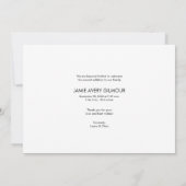 Introductie van Baby Photo Collage Modern Birth Bedankkaart (Achterkant)