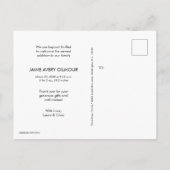 Introductie van Baby Photo Custom Birth aankondigi Briefkaart (Achterkant)