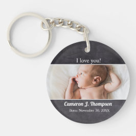 Introductie van Baby Photo Giveaway gepersonalisee Sleutelhanger