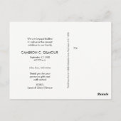 Introductie van Cute Baby Foto met geboortedatum Briefkaart (Achterkant)