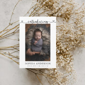 Introductie van de aankondiging van de Foto van he