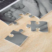 Introductie van de aankondiging van de geboorte va legpuzzel (Zijkant)