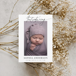 Introductie van de aankondiging van de Manuscript 