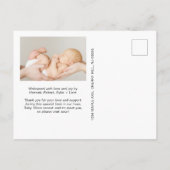 Introductie van de foto Birth Aankondigingskaart (Achterkant)