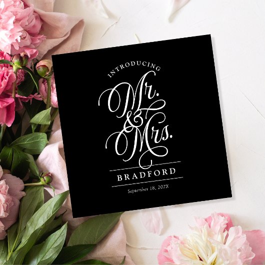Introductie van de fotogalerie Mr en Mrs Elopement Drieluik Uitnodiging