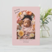 Introductie van de geboorteaankondiging van de bab kaart (Staand voorkant)