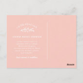 Introductie van de geboorteaankondiging van de fot briefkaart (Achterkant)