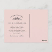 Introductie van de geboorteaankondiging van de fot briefkaart (Achterkant)