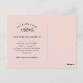 Introductie van de geboorteaankondiging van de fot briefkaart (Achterkant)