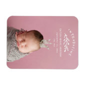 Introductie van de geboorteaankondiging van de fot magneet (Horizontaal)
