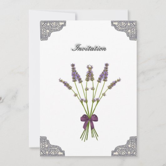  introductie van de lavendel Birthday Kaart (Voorkant)
