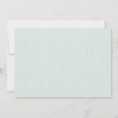 Introductie van de moderne grafische geboorte aankondiging (Achterkant)