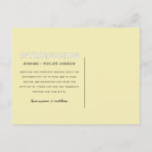 Introductie van de moderne grafische geboorte uitnodiging briefkaart (Achterkant)