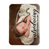 Introductie van de nieuwe baby hartkondiging Foto Magneet (Verticaal)