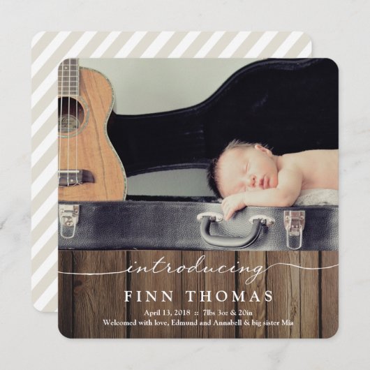 Introductie van de pasgeboren | Aankondiging van B (Voorkant / Achterkant)