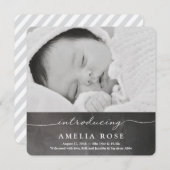 Introductie van de pasgeboren | Aankondiging van B (Voorkant / Achterkant)