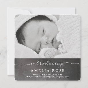 Introductie van de pasgeboren   Aankondiging van B