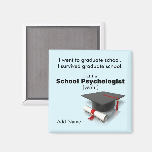 Introductie van de School Psychologie Afstuderen-M Magneet (Voorkant / Achterkant)