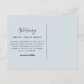 Introductie van de tweelingaankondiging uitnodiging briefkaart (Achterkant)