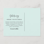 Introductie van de tweelingaankondiging uitnodiging briefkaart (Achterkant)