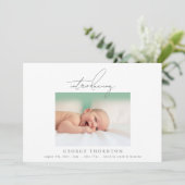 introductie van eenvoudige foto - geboorteaankondi aankondiging (Staand voorkant)