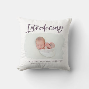 Introductie van elegante minimale fotogeboorte kussen