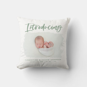 Introductie van elegante minimale fotogeboorte kussen