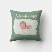 Introductie van elegante minimale fotogeboorte kussen (Achterkant)