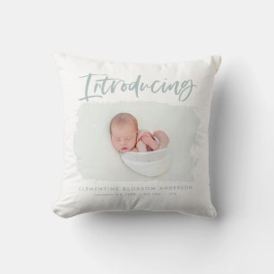 Introductie van elegante minimale fotogeboorte kussen