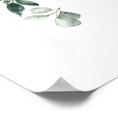 Introductie van foto blush roze bloemenelegant poster (Hoek)