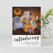 Introductie van Foto Collage Baby Birth Aankondiging (Staand voorkant)