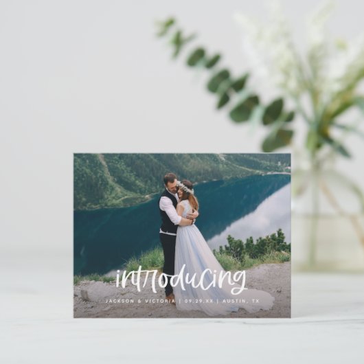 Introductie van het Briefkaart van de Oplopement (Staand voorkant)