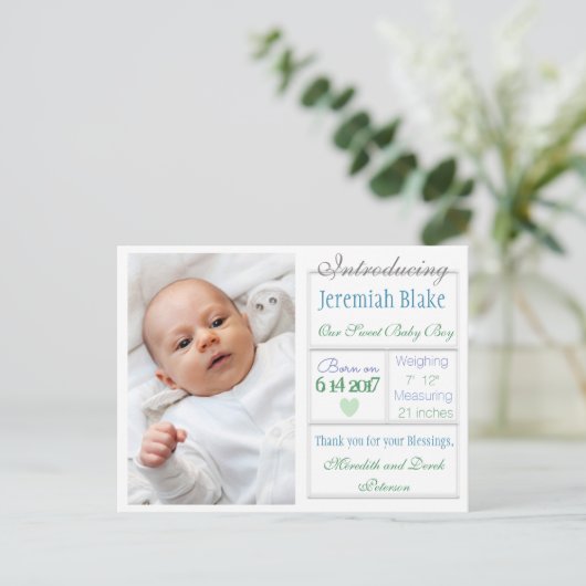 Introductie van het nieuwe Briefkaart van de Aanko (Staand voorkant)