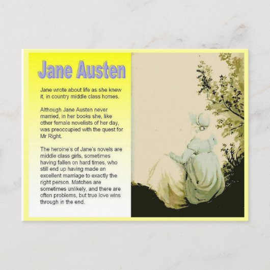 Introductie van Jane Austen Briefkaart (Voorkant)