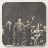 Introductie van John L. Sullivan - George Bellows Bier Onderzetter (Voorkant)