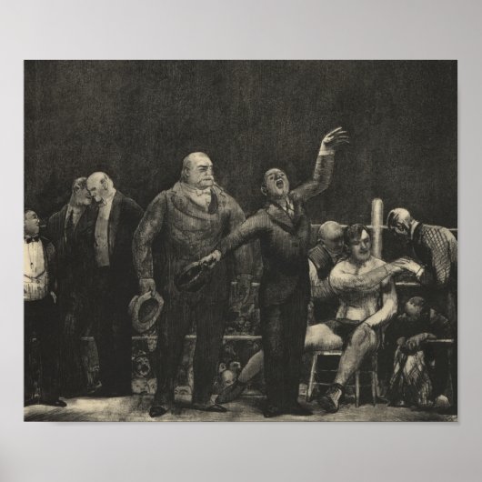 Introductie van John L. Sullivan - George Bellows Poster (Voorkant)