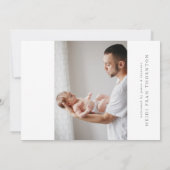 introductie van lijst foto - baby - aankondiging (Achterkant)