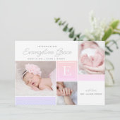 Introductie van Multi-Photo Birth Announcement Aankondiging (Staand voorkant)