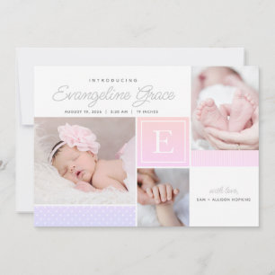 Introductie van Multi-Photo Birth Announcement Aankondiging