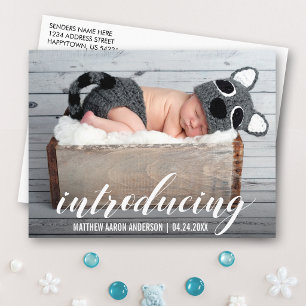 Introductie van Nieuwe Baby Hartjes Aankondiging F