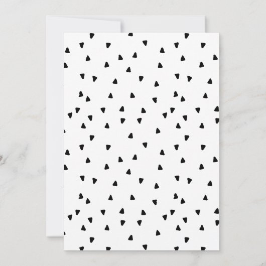 Introductie van nieuwe babyfoto Baby Geboorte Aankondiging (Achterkant)