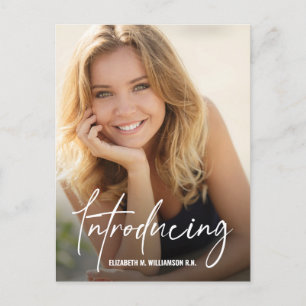 Introductie van Nurse Afstuderen Custom Photo Aankondigingskaart