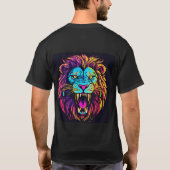 Introductie van onze felle en majestueuze leeuw lo t-shirt (Achterkant)