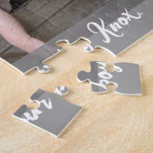 Introductie van onze jongen - Baby Foto Geboorte A Legpuzzel (Zijkant)