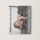 Introductie van onze jongen - Baby Foto Geboorte A Legpuzzel (Verticaal)