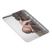 Introductie van onze jongen, Naam Baby Foto Magneet (Rechterzijde)
