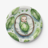 Introductie van onze kleine Peapod! Papieren Bordje (Voorkant)