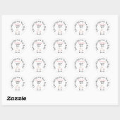 Introductie van onze New Baby Girl envelop seal Ronde Sticker (Vel)